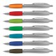 Plastic Promotional Pens - Vistro Silver Barrel Plastic Pen