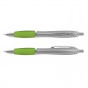 Plastic Promotional Pens - Vistro Silver Barrel Plastic Pen