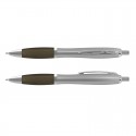 Plastic Promotional Pens - Vistro Silver Barrel Plastic Pen