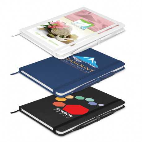 Promotional Journals & Noteboooks - Omega Notebook With Pen
