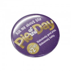 Name & Pin Badges - Button Badge Round - 75mm