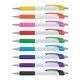 Cleo White Barrel Plastic Pen