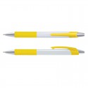 Plastic Promotional Pens - Cleo White Barrel Plastic Pen