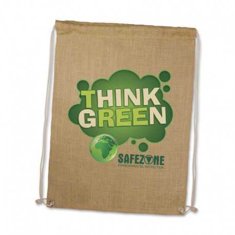 Jute Conference Bags - Jute Drawstring Backpack