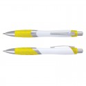 Plastic Promotional Pens - Borg Pen - White Barrel