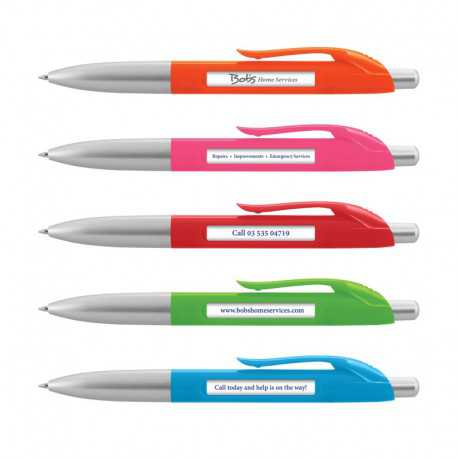 Plastic Promotional Pens - Spin Message Pen
