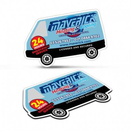 Fridge Magnets - Fridge Magnet 90 x 55mm - Van Shape