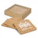 Coasters - Oakridge Cork Coaster Square Set of 4