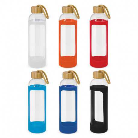 Drink Bottles - Glass - Eden Glass Bottle - Silicone Sleeve