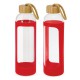 Drink Bottles - Glass - Eden Glass Bottle - Silicone Sleeve