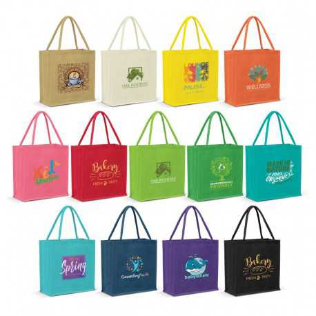 Jute Conference Bags - Monza Jute Tote Bag - Colour Match