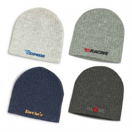 Beanies - Nebraska Heather Cable Knit Beanie
