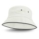 Wide Brim Hats - Bondi Bucket Hat - Black Sandwich Trim