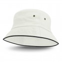Wide Brim Hats - Bondi Bucket Hat - Black Sandwich Trim