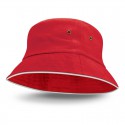 Wide Brim Hats - Bondi Bucket Hat - White Sandwich Trim