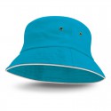 Wide Brim Hats - Bondi Bucket Hat - White Sandwich Trim