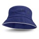 Wide Brim Hats - Bondi Bucket Hat - White Sandwich Trim