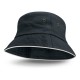 Wide Brim Hats - Bondi Bucket Hat - White Sandwich Trim