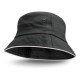 Wide Brim Hats - Bondi Bucket Hat - White Sandwich Trim