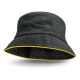 Wide Brim Hats - Bondi Bucket Hat - Coloured Sandwich Trim