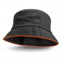 Wide Brim Hats - Bondi Bucket Hat - Coloured Sandwich Trim