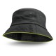 Wide Brim Hats - Bondi Bucket Hat - Coloured Sandwich Trim