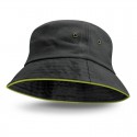 Wide Brim Hats - Bondi Bucket Hat - Coloured Sandwich Trim