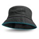 Wide Brim Hats - Bondi Bucket Hat - Coloured Sandwich Trim