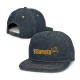 Caps - Denim Flat Peak Cap