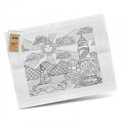Homeware Products - Cotton Colouring Tea Towel