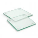 Coasters - Venice Glass Coaster Set of 2 - Square