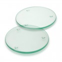 Coasters - Venice Glass Coaster Set of 2 - Round