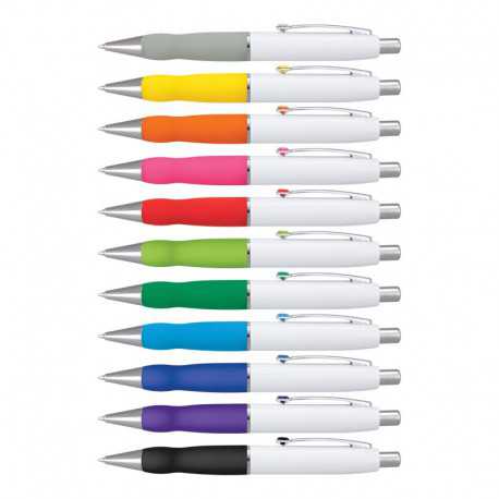 Metal Promotional Pens - White barrel Turbo Metal Pen