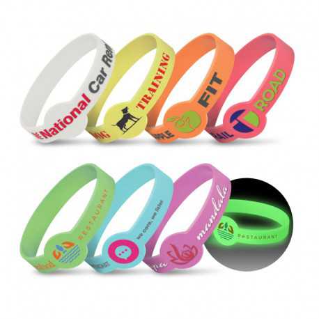 Wristbands - Xtra Silicone Wrist Band - Glow in the Dark