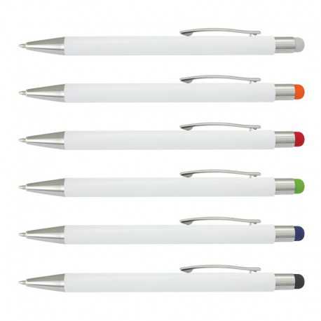 Stylus Pens - Lancer Stylus Pen - White Barrel