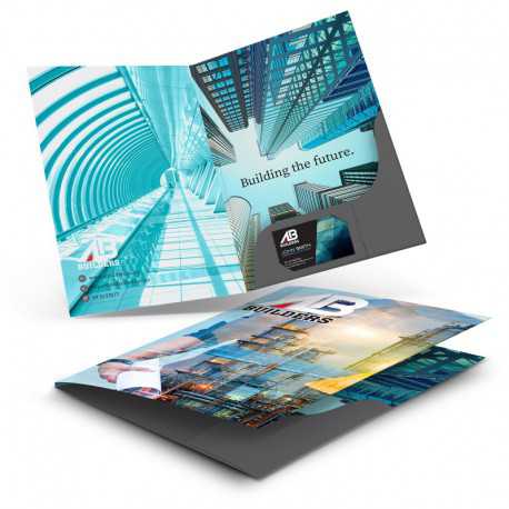Promotional Journals & Noteboooks - A4 Presentation Folder with Spine