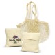 Cotton & Calico Tote Bags - Cotton Mesh Foldaway Tote Bag