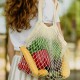 Cotton & Calico Tote Bags - Cotton Mesh Foldaway Tote Bag