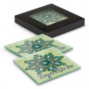 Coasters - Venice Glass Coaster Set of 2 Square - Full Colour