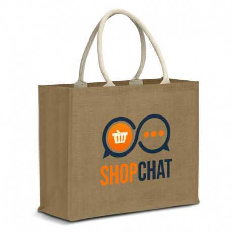 Jute Conference Bags - Modena Starch Jute Tote Bag