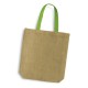 Jute Conference Bags - Thera Jute Tote Bag - Coloured Handles