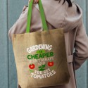 Jute Conference Bags - Thera Jute Tote Bag - Coloured Handles