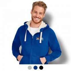 Hoodies - SOLS Sherpa Unisex Zipped Sweatshirt
