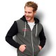 Hoodies - SOLS Silver Unisex Zipped Sweatshirt