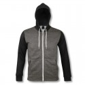 Hoodies - SOLS Silver Unisex Zipped Sweatshirt