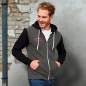 Hoodies - SOLS Silver Unisex Zipped Sweatshirt