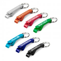 Bottle Openers - Snappy Metal Bottle Opener Key Ring