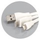 Phone & Tablet Chargers - Bamboo Charging Cable Key Ring - Round