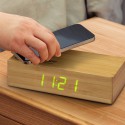 Phone & Tablet Chargers - Bamboo Wireless Charging Clock
