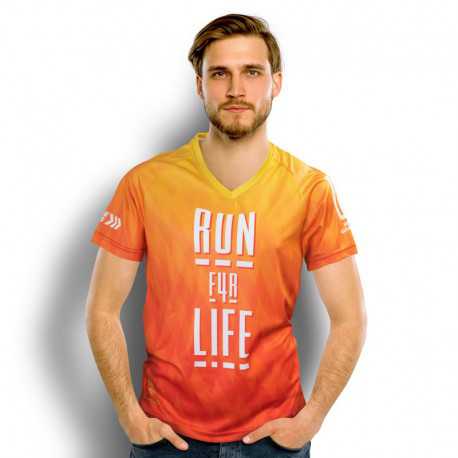Sublimated teamwear - Custom Mens Performance V-Neck T-Shirt